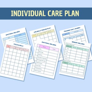 Autism Care Progress Planner: Visual Cards, Behavior Tracker (Printable & Digital) image 10