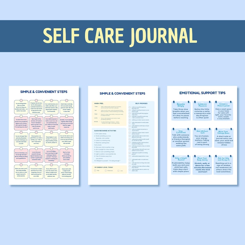 Autism Care Progress Planner: Visual Cards, Behavior Tracker (Printable & Digital) image 14