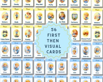 Autism First Then Cards | Visual Support | Routines And Transitions | Printable PDF | ADHD & Special Needs