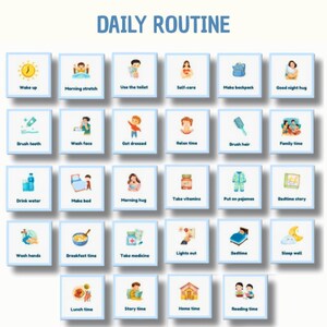Visual Daily Routine Cards for Autistic & ADHD Children image 4