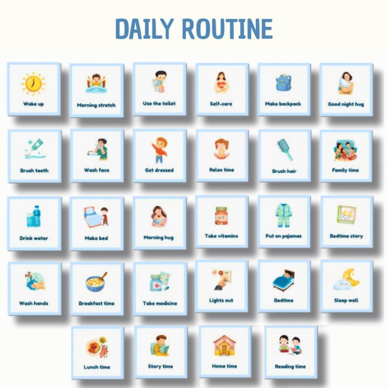 Visual Daily Routine Cards for Autistic & ADHD Children image 4