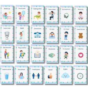Autism Care Progress Planner: Visual Cards, Behavior Tracker (Printable & Digital) image 19