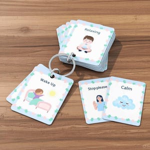 Autism Care Progress Planner: Visual Cards, Behavior Tracker (Printable & Digital) image 20