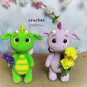 Crochet Dragon PATTERN Little Dragon Amigurumi toys