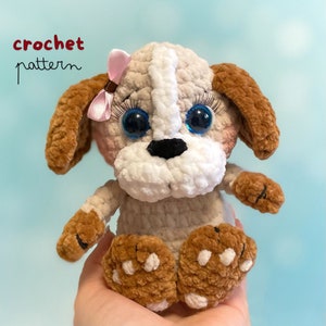 Puppy crochet pattern Plush puppy pattern crochet Dog pattern