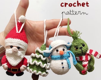 Christmas tree toys Crochet Pattern Christmas decoration