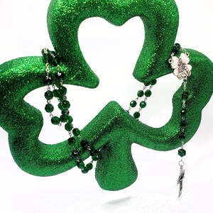 Celtic rosary, Irish rosary, emerald, green rosary, May birthstone rosary, Celtic knot, Men&#39;s rosary, women&#39;s rosary, girl&#39;s rosary