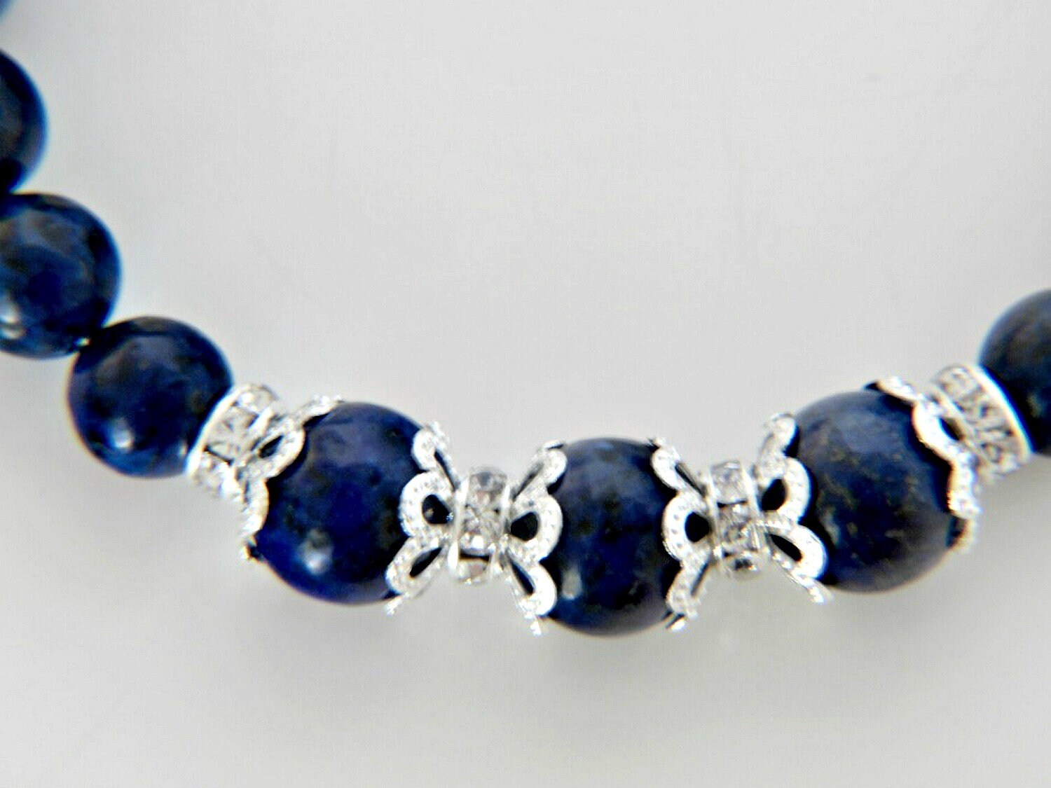 Lapis Bracelet Women Lapis Bracelet Silver Lapis Bracele | Etsy