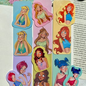 Exclusive Winx Club bookmarks (Bloom, Stella, Flora, Musa, Aisha, Tecna )