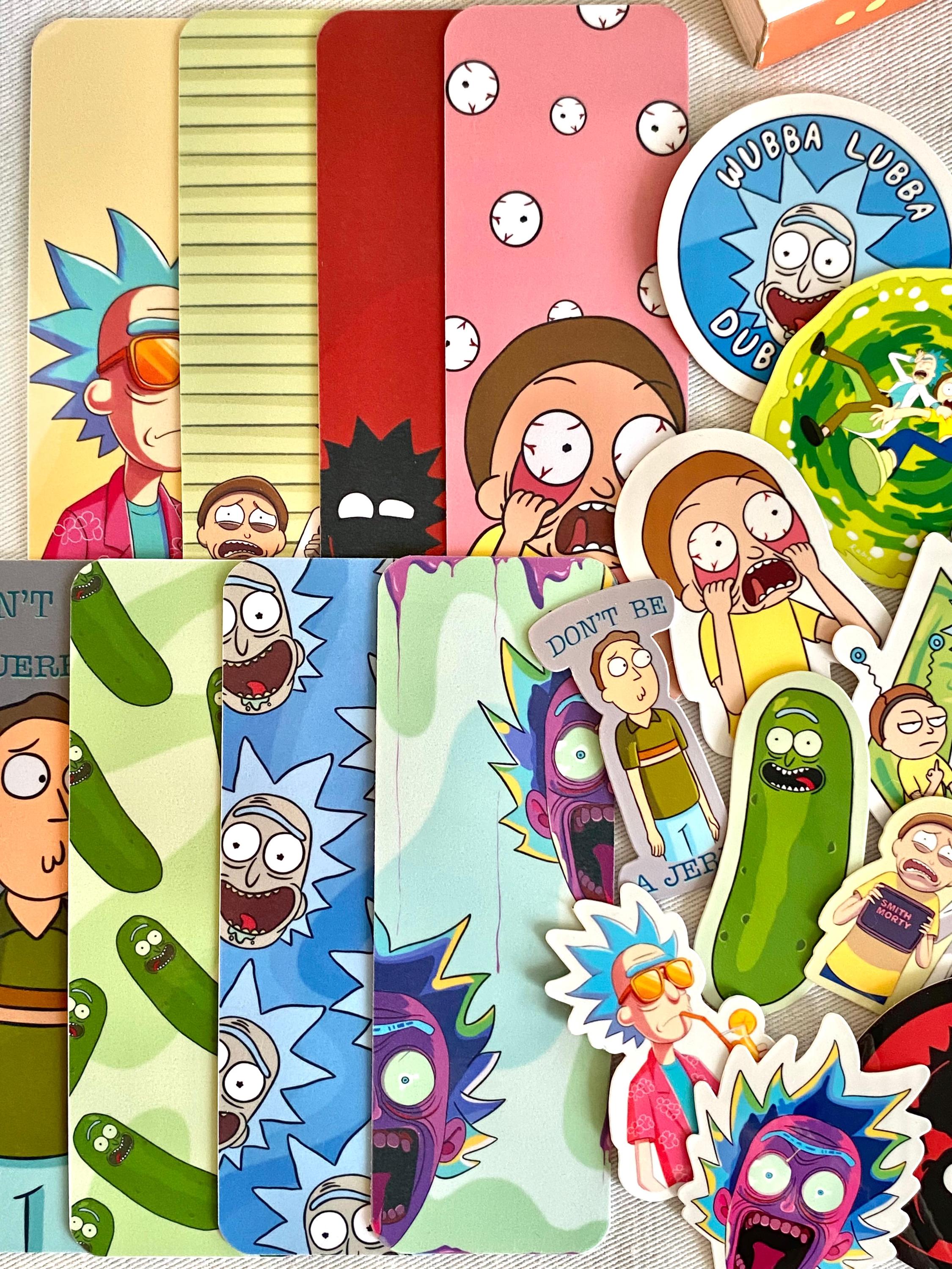 Rick and Morty Bookmarks– Laminated Bookmark Set | 8 Unique Designs ...