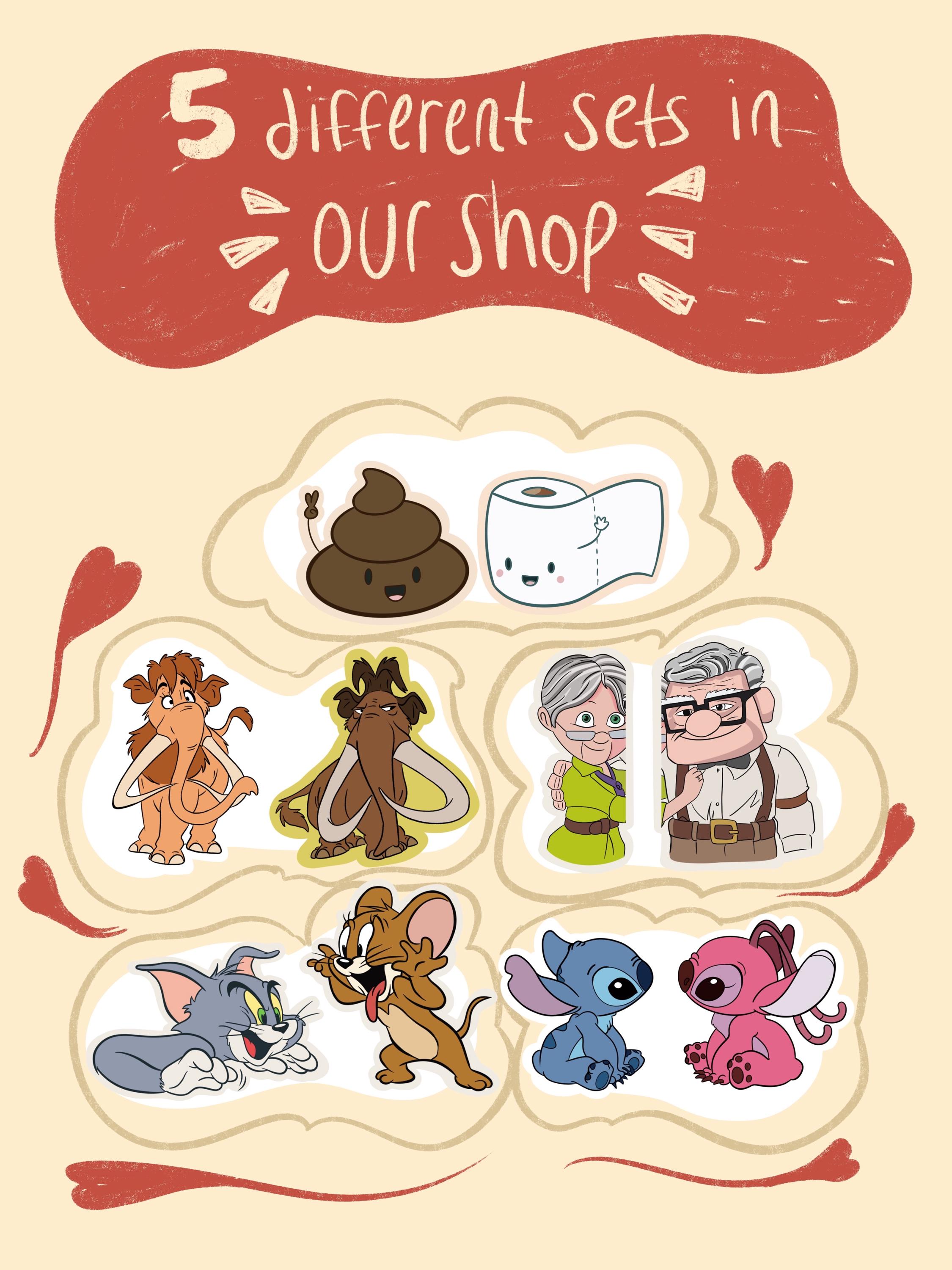 Lilo and Stitch Matching Stickers for Couples | Valentine’s Day Couples ...