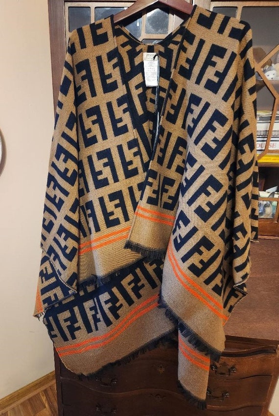 Fendi FF Wrap Poncho Scarf