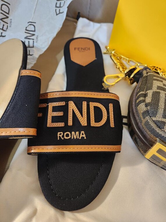 Fendi Roma Flip Flops Sandals