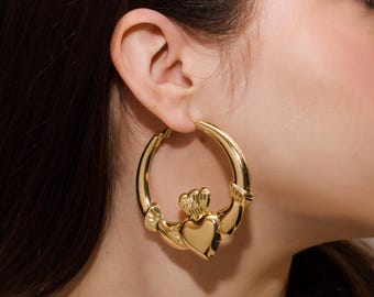 Amazon.co.jp: 18K 18K Gold Earrings, Elizabeth Coin, Coin