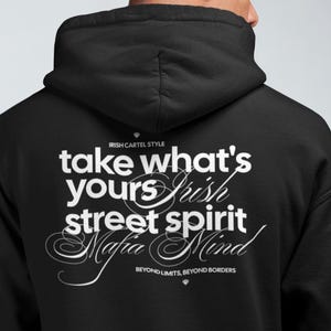 Ierse maffia-hoodie voor heren - stijlvolle en gedurfde Keltische kartel-streetwear - op Ierse erfgoed geïnspireerde hoodie - Ierse maffiastijl voor heren