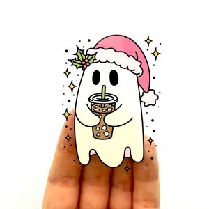 Stickers café mignon Fantômes de Noël Sticker café stickers voiture Sticker