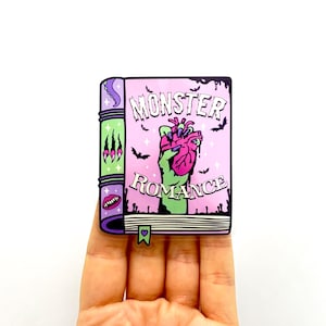 Monster Romance Book Sticker: Glossy Vinyl Decal