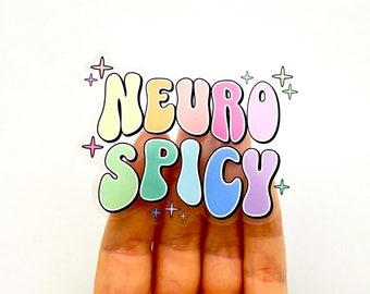Pegatina neuropicante: Salud mental, TDAH, autismo (7,6 cm)