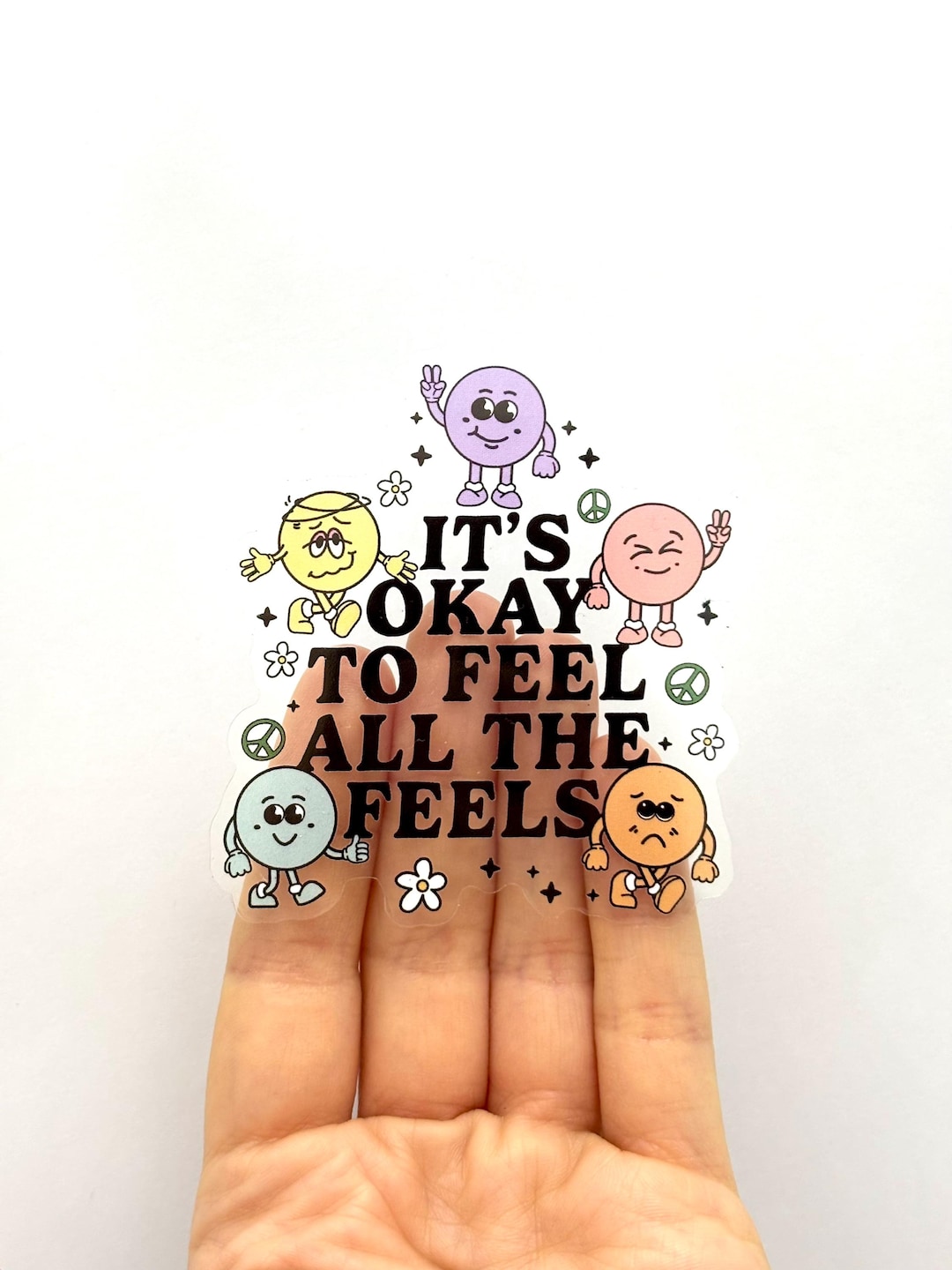It's Okay to Feel All the Feels Sticker - Self Love Glossy Vinyl - Etsy