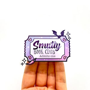 Smut Ticket Aufkleber Dirty Book Lover Aufkleber Bookish Reading Png Stfuattdlagg Good Girls Lesen Dirty Books Smutty Vinyl-Aufkleber