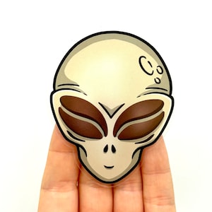 Naklejka winylowa Coffee Alien Glossy: Naklejka na butelkę z wodą