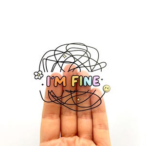 Mir geht es gut Aufkleber Kindness Aufkleber Positive Affirmation Mental Gesundheit Aufkleber