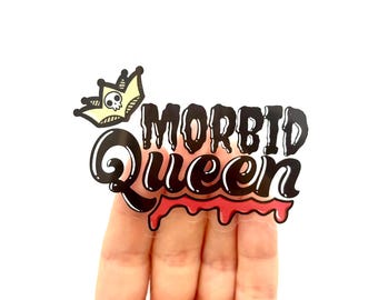 Morbid Queen Sticker: True Crime Glossy Vinyl Sticker