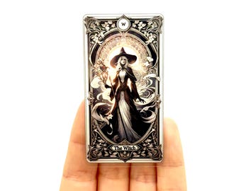 The witch Tarot Card sticker magic Stickers Colourful Witchy vinyl sticker