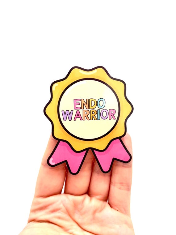 Endo Warrior Sticker: Glossy Vinyl Endometriosis Awareness