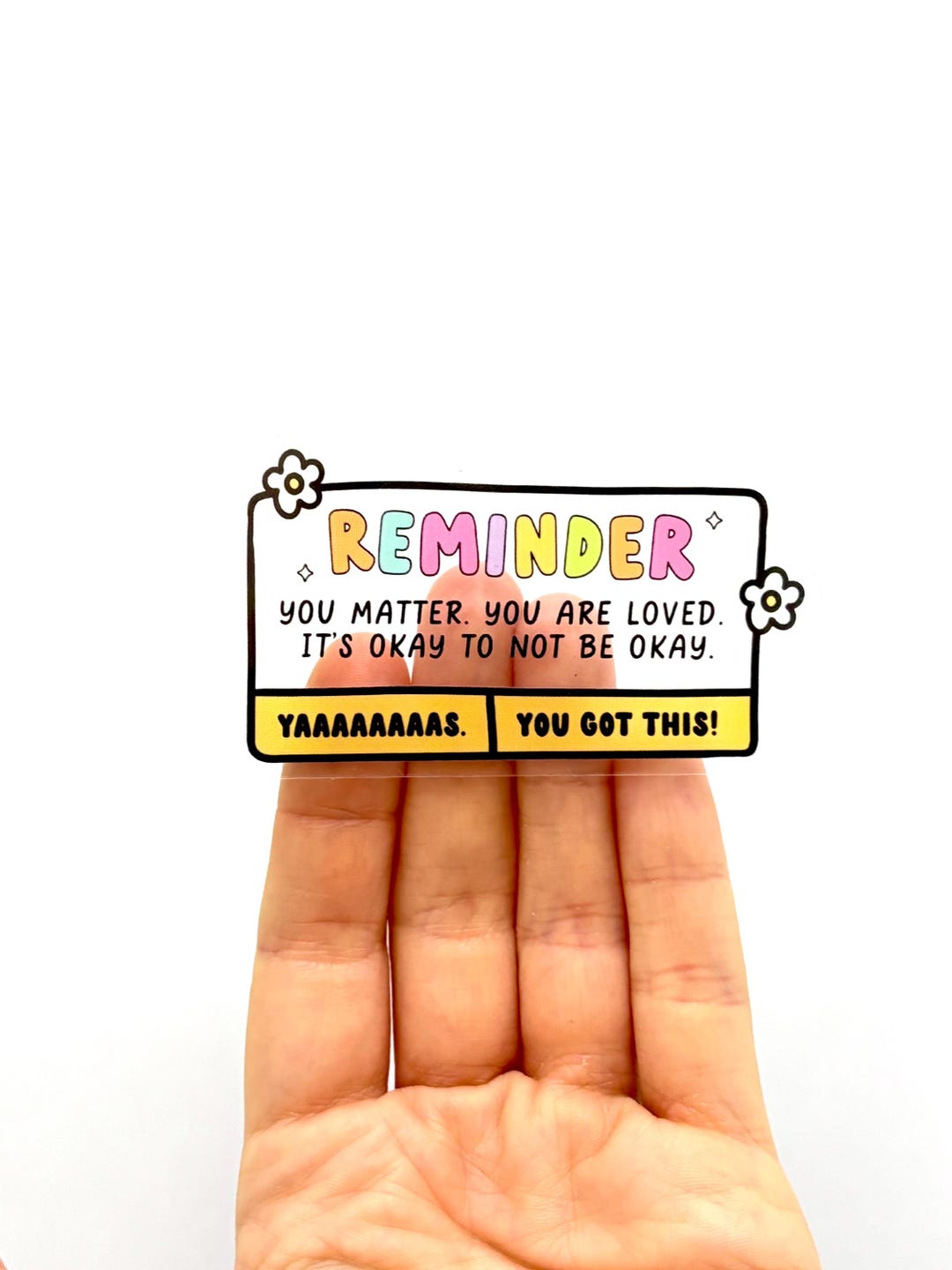 Reminder Sticker Self Love Stickers Kindness Stickers Positive ...