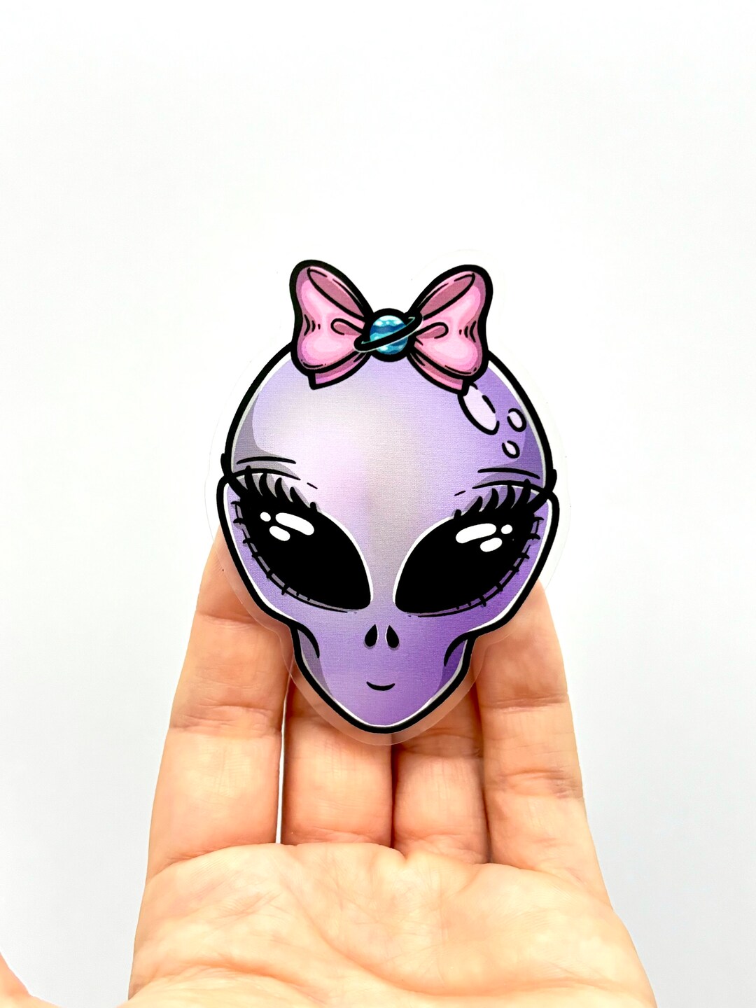 Cute Alien Vinyl Sticker Alien Sticker Junk Journal Sticker Galaxy ...