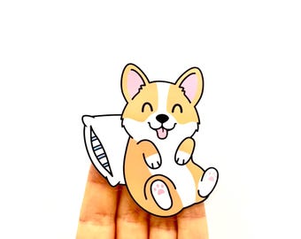 Stickers chien mignon chien obsédé Sticker chien corgi amoureux des chiens Stickers maman chien
