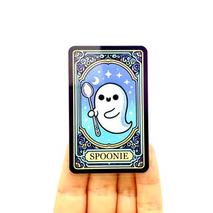 Spoonie Sticker Chronische Krankheit Aufkleber Don’t Waste Löffel Aufkleber Tarot Karte Aufkleber Messer Sticker Don’t Waste Sticker