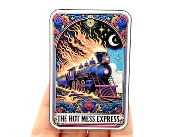 Hot Mess Express Tarot Vinyl Aufkleber - Lustiges Mama Zitat
