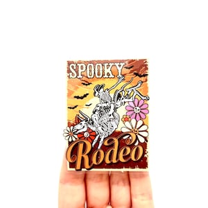 Rodeo sticker Skeleton Skull cowboy vinyl sticker Country Western stickers