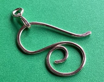 Swirl and Loop Gold Filled Clasp, Hand Forged (16ga)  2pc Clasp Set