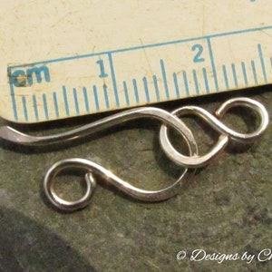 Gold Filled Hand Forged Clasps Yellow 20-16ga Rose 18ga Petite Hook & Eye Sets for Jewelry Making image 5