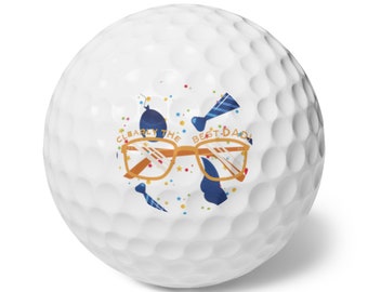 Balles de golf pour la fête des pères, 6 pièces