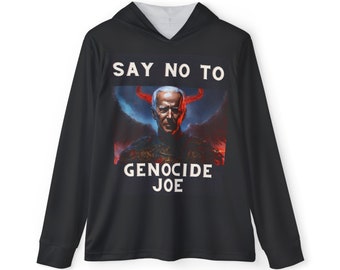 Dites non au sweat à capuche d'échauffement sportif Genocide Joe pour homme (AOP)