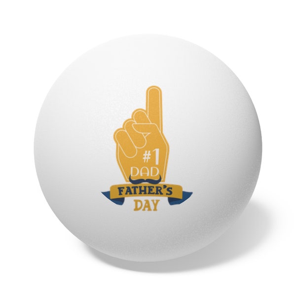 Father's Day Ping Pong Balls, 6 pcs