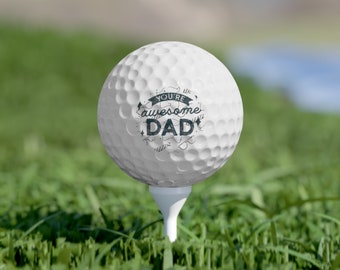 Balles de golf pour la fête des pères, 6 pièces