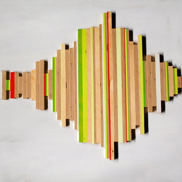 Plywood Wall Sculpture 36 x 25