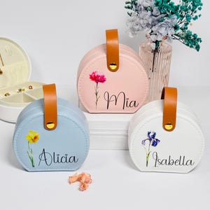 Schmuckkästchen mit Name – Geschenk für Freundin, Schwester, Trauzeugin | Schmuckbox personalisiert
