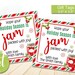 Editable Jam Gift Tag, Neighbor Christmas Gift, Christmas Teacher Gift Tag, Holiday Teacher Tag ...