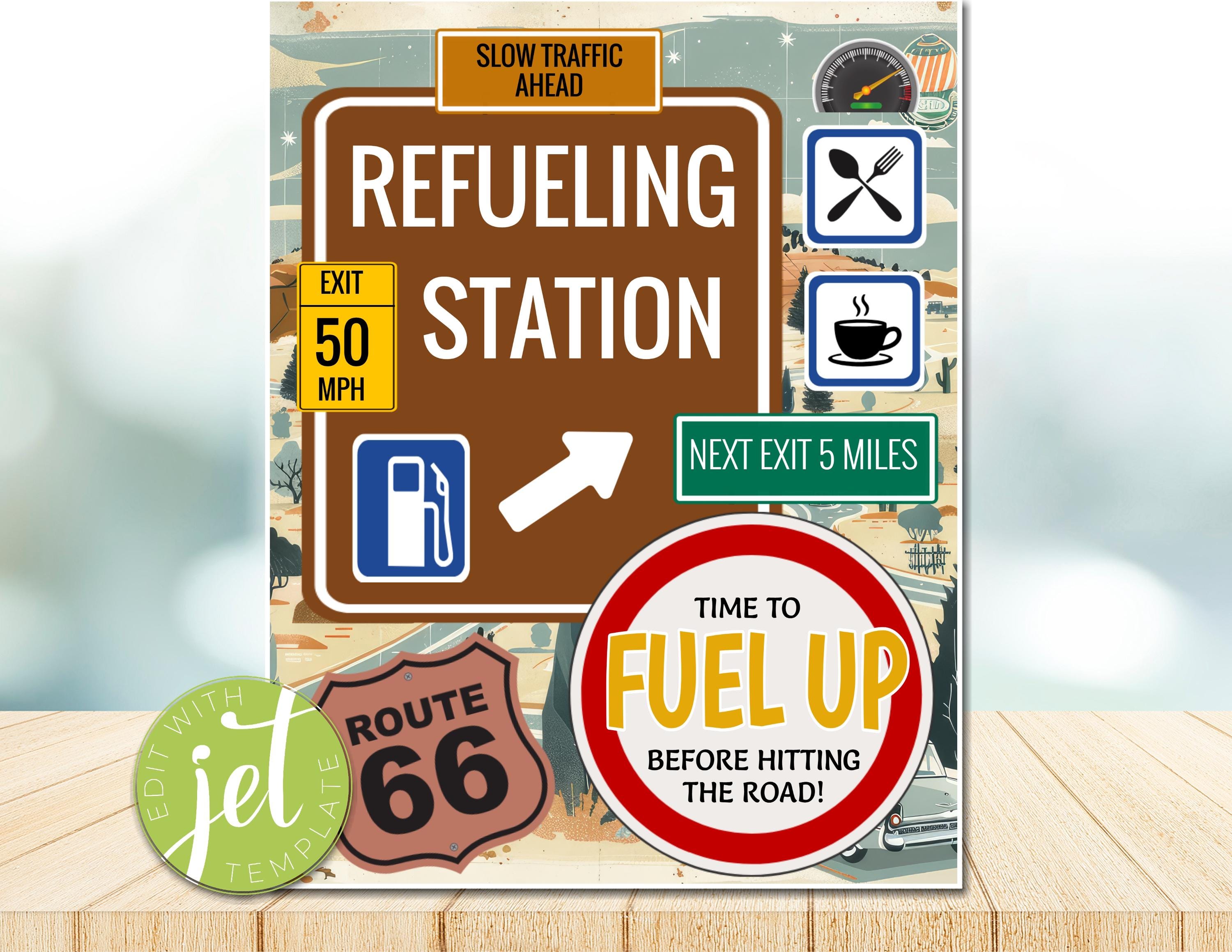 EDITABLE Set of 4 Road Trip Theme Teacher Appreciation Week Decor Signs ...