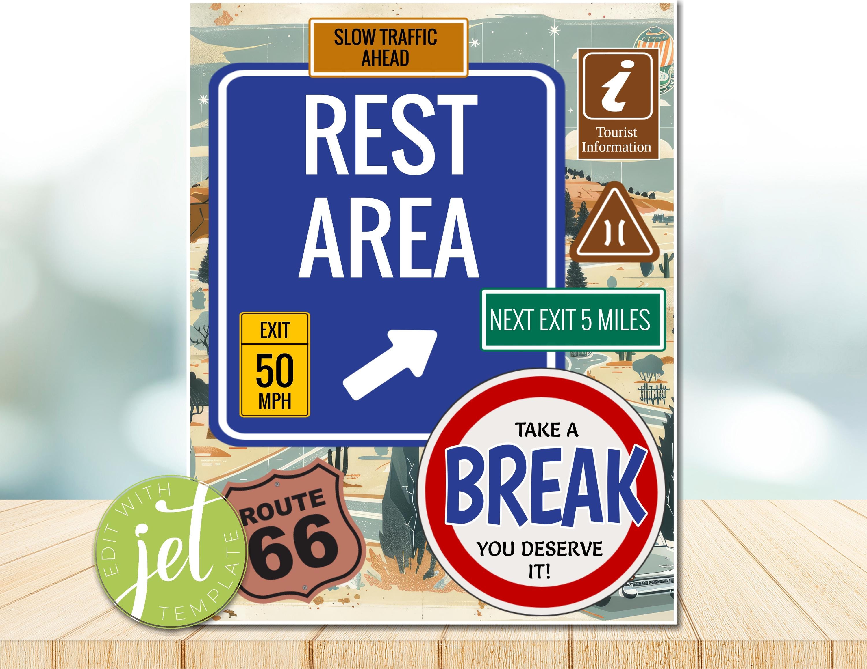 EDITABLE Set of 4 Road Trip Theme Teacher Appreciation Week Decor Signs ...