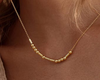 Custom Morse Code Necklace, Morse Code Name Necklace, Secret Message Necklace, Hidden Message in Morse Code, Birthday Gifts, Christmas Gifts