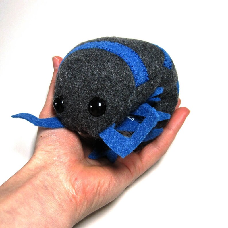 Pill Bug Plush Roly Poly Sow Bug Woodlouse Isopod Etsy