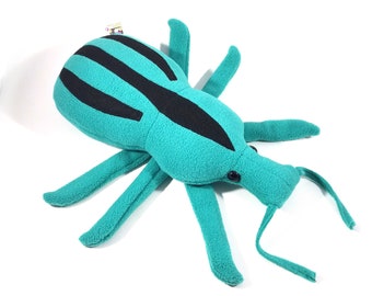 Blue weevil beetle // plush toy