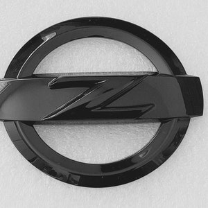 1x Front High Gloss Black 370Z Z Logo Badge Emblem for Nissan 370z